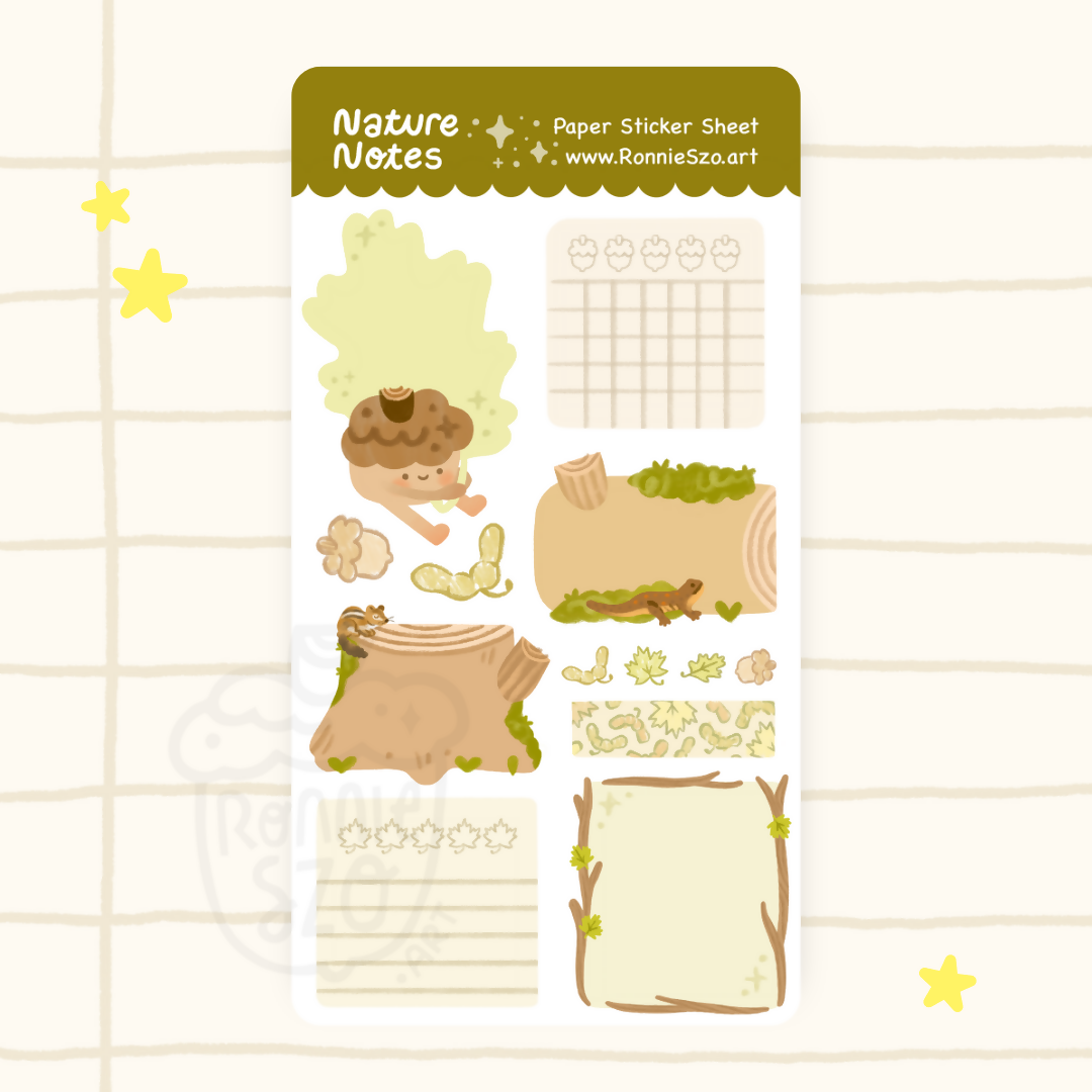 Nature Notes Sticker Sheet