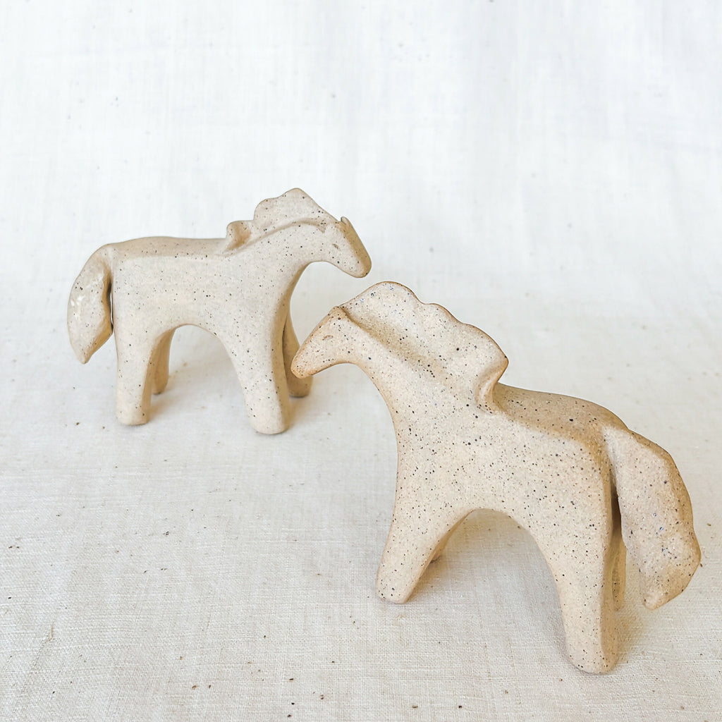 Handcrafted Ceramic Twin Ponies