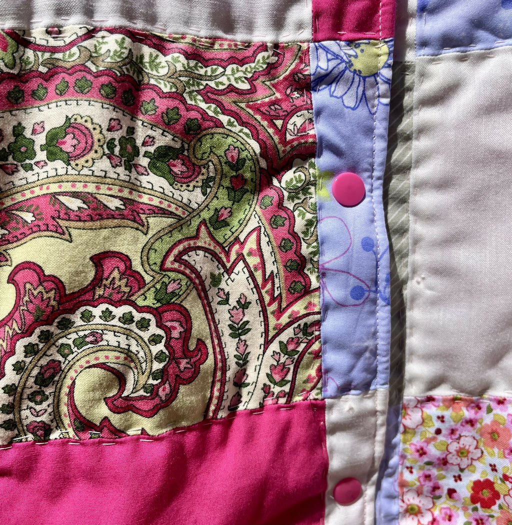 Pink Patchwork Paisley Coat