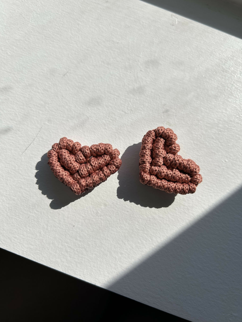 Macrame Heart Magnets - Pack of 2