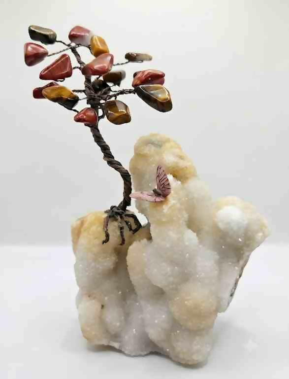 Chalcedony, Tigre Eye, Red Jasper