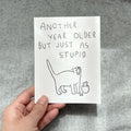 happy birthday card - cat