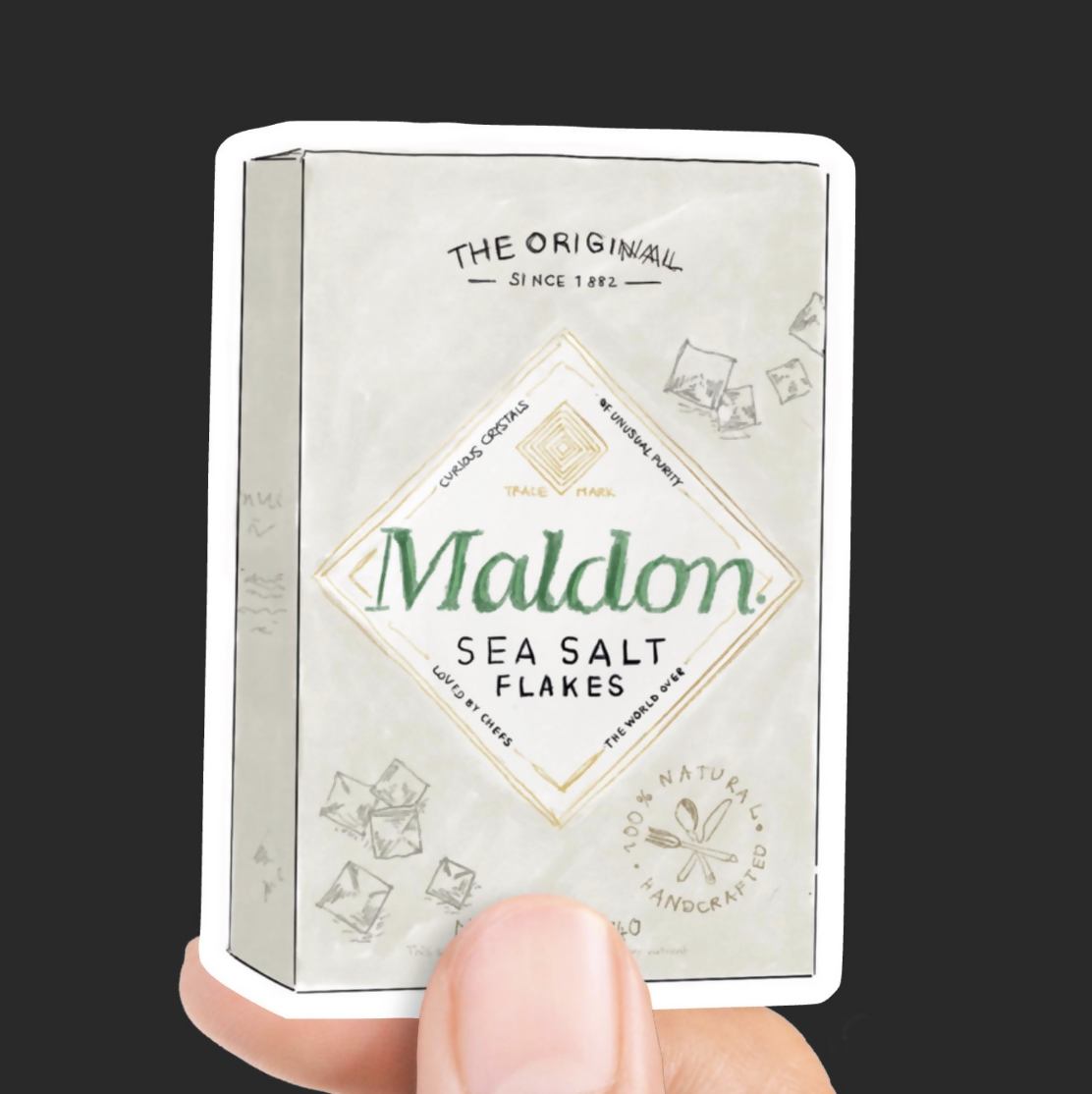 Maldon Sea Salt Sticker