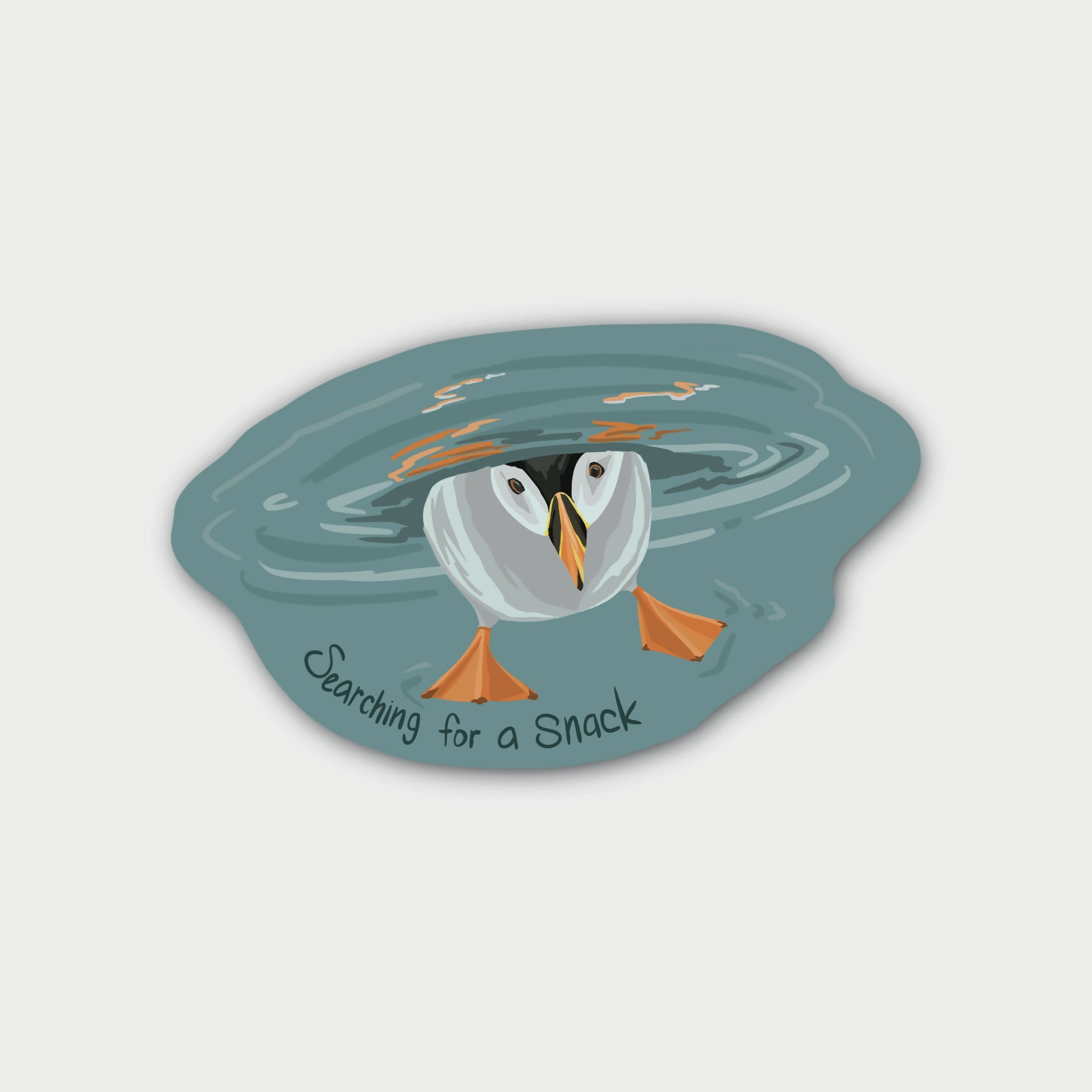 Snacky Puffin Sticker