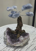 Amethyst and Blue Calcite