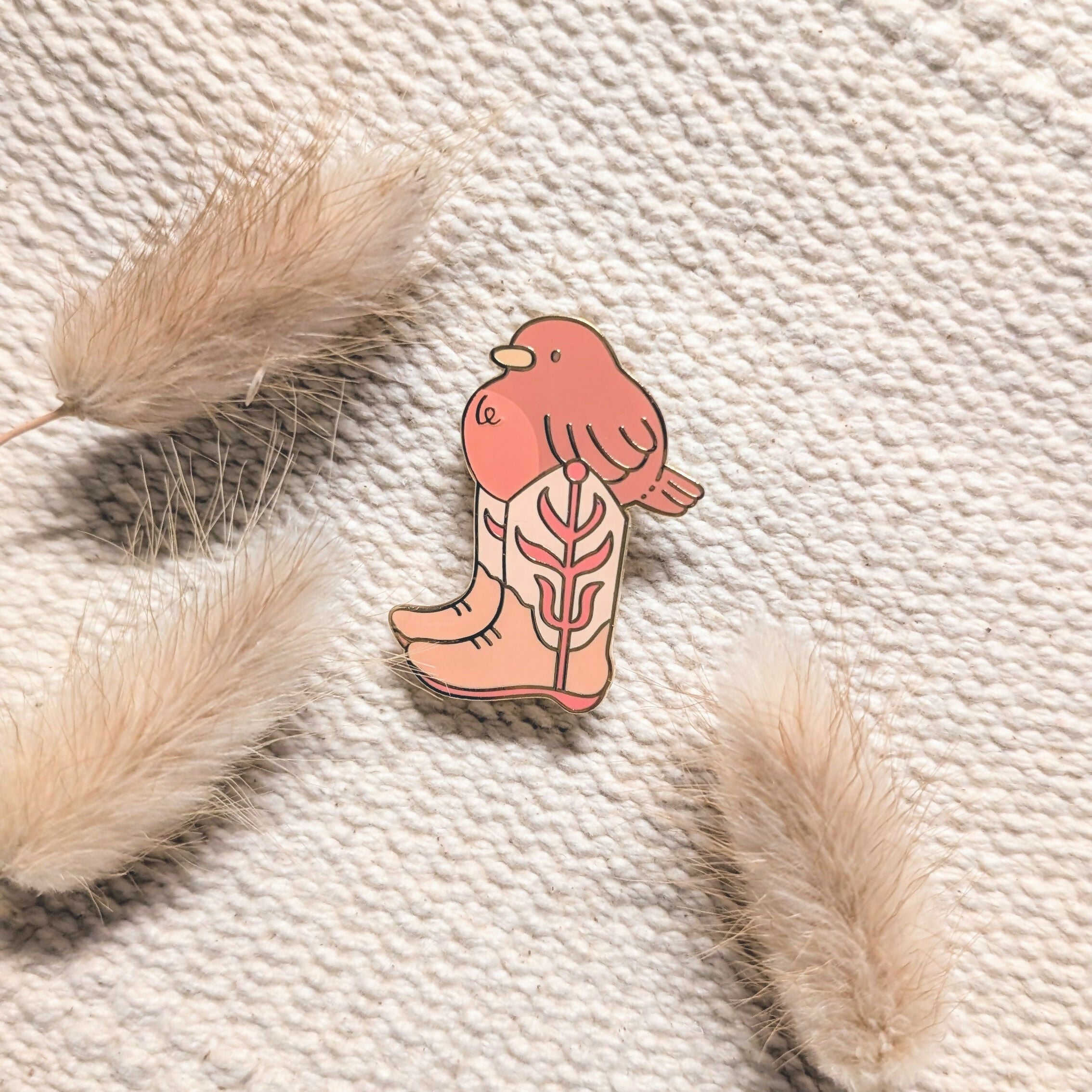 Birb in Boots Enamel Pin