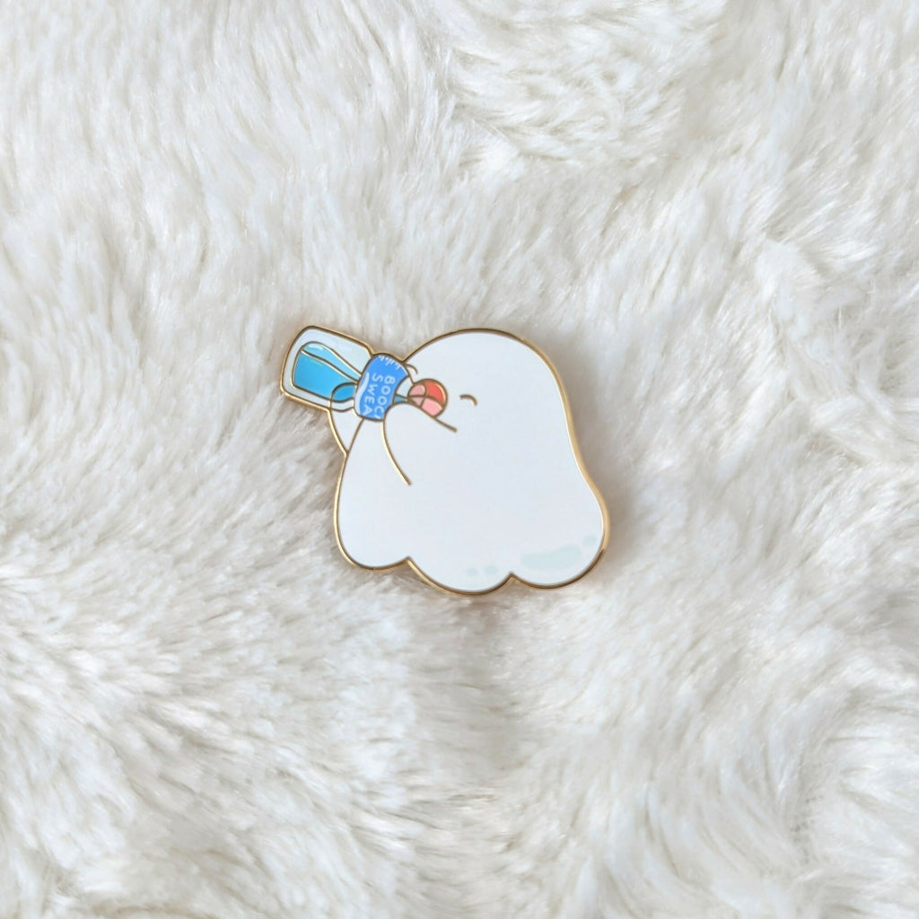 Hydrate Ghost Enamel Pin