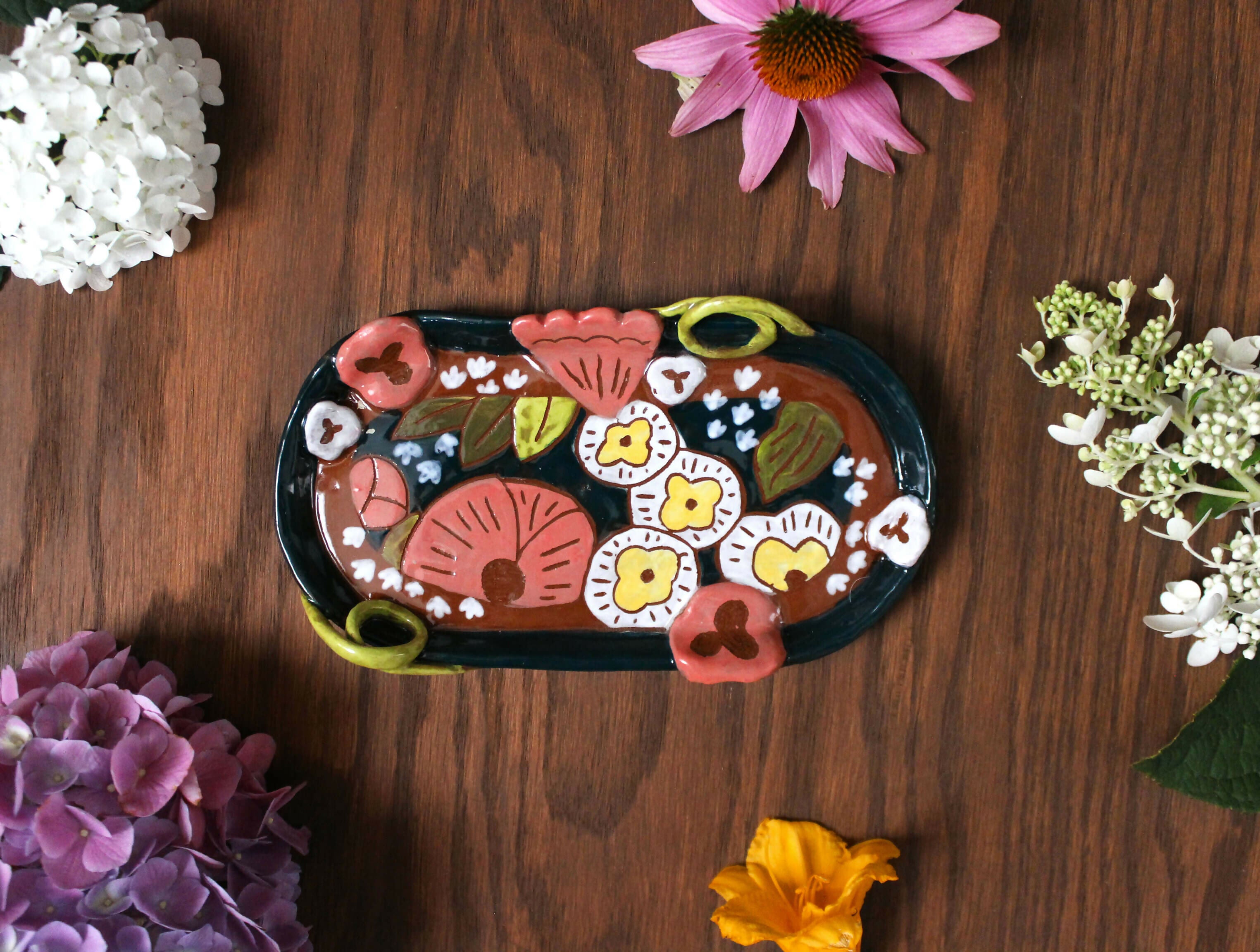 Glorious Gardens Ceramic Plate