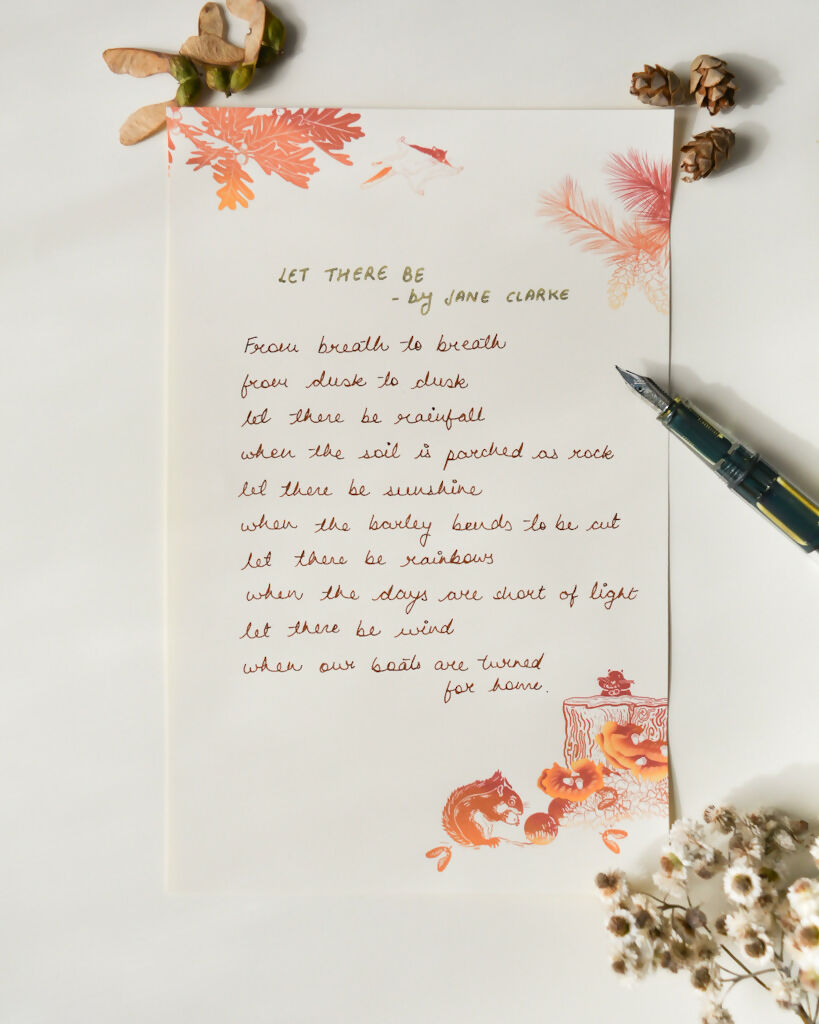 Squirrels, seeds & samaras | Letter writing set