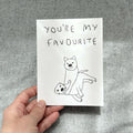 affection card - dog