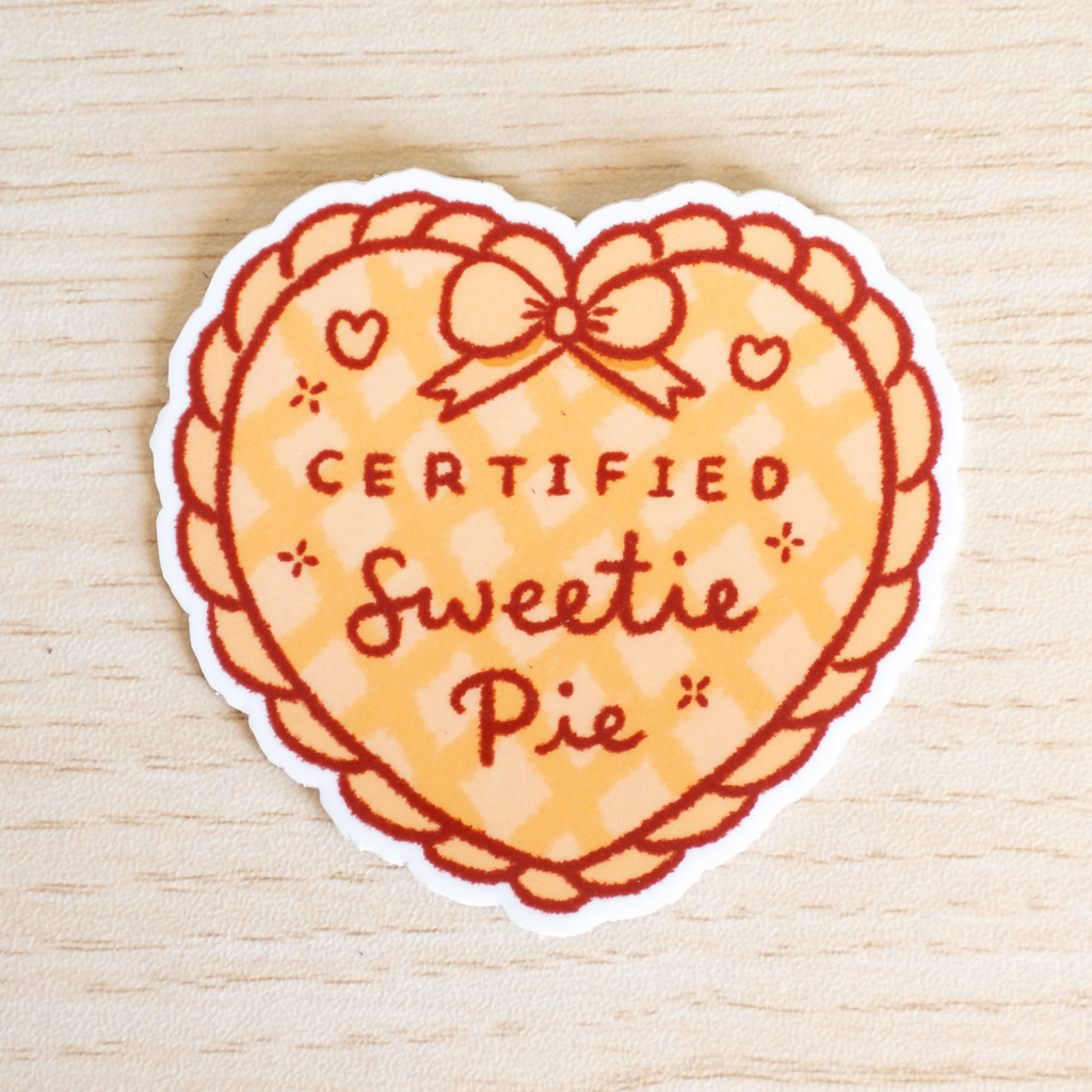 Certified Sweetie Pie Die Cut Sticker