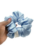 Large Satin Scrunchie - Celeste