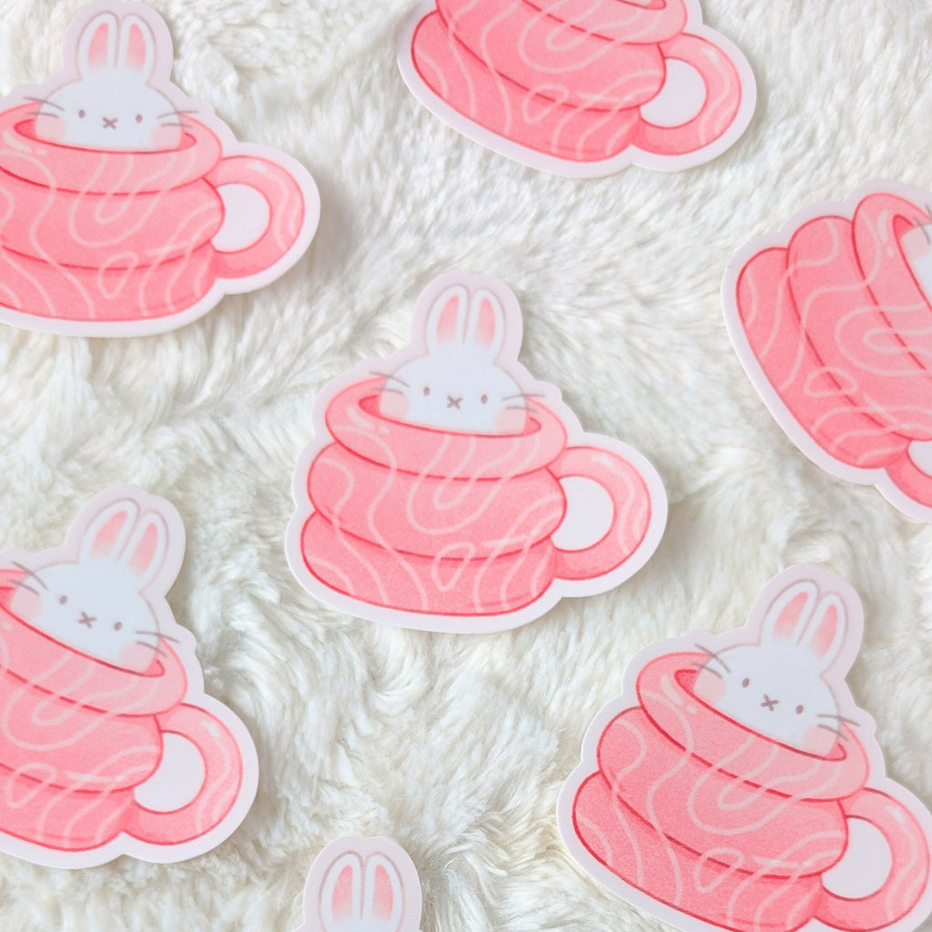 Bunny Mug Vinyl Sticker