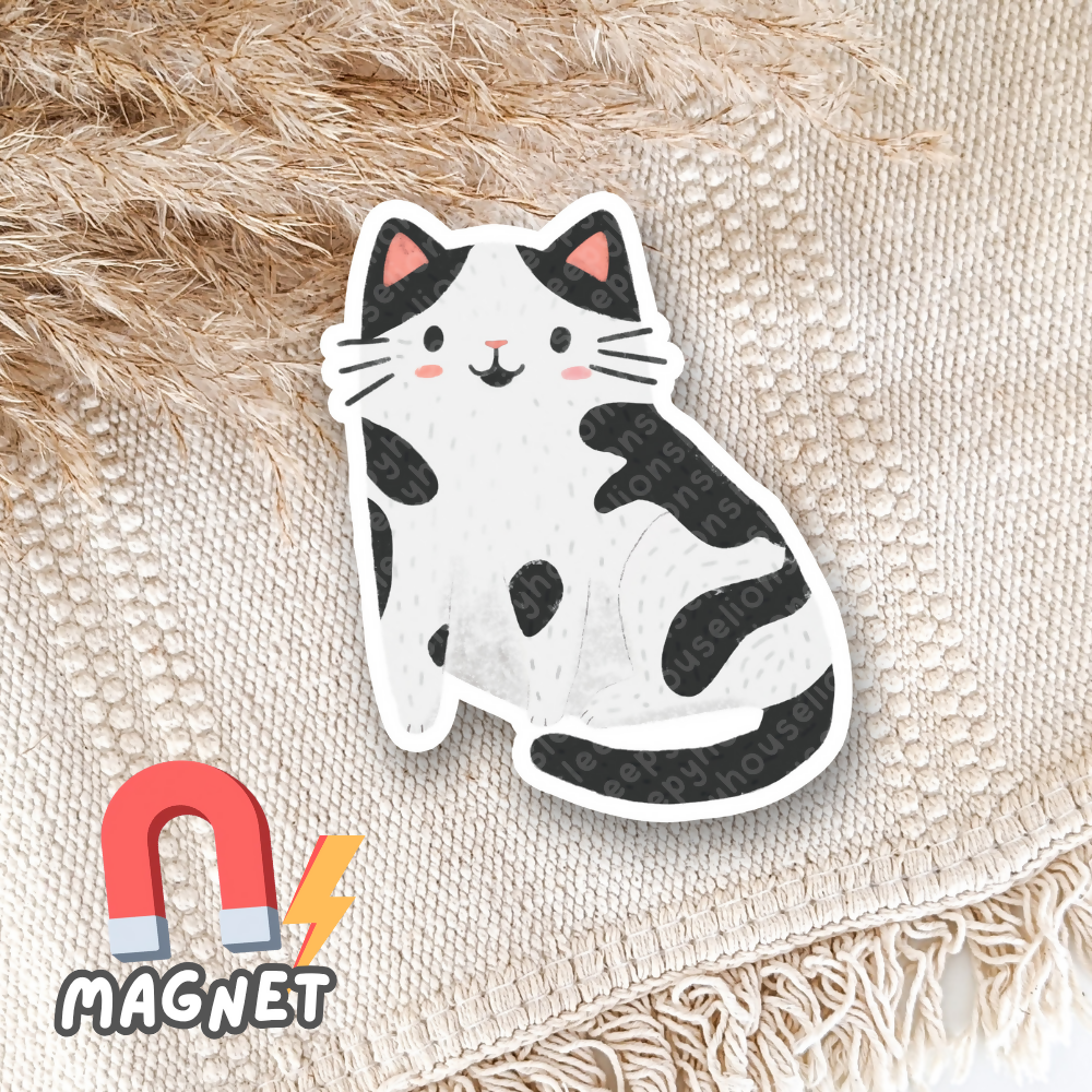 Cow Pattern Cat Magnet