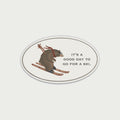 Go for a Ski Sticker