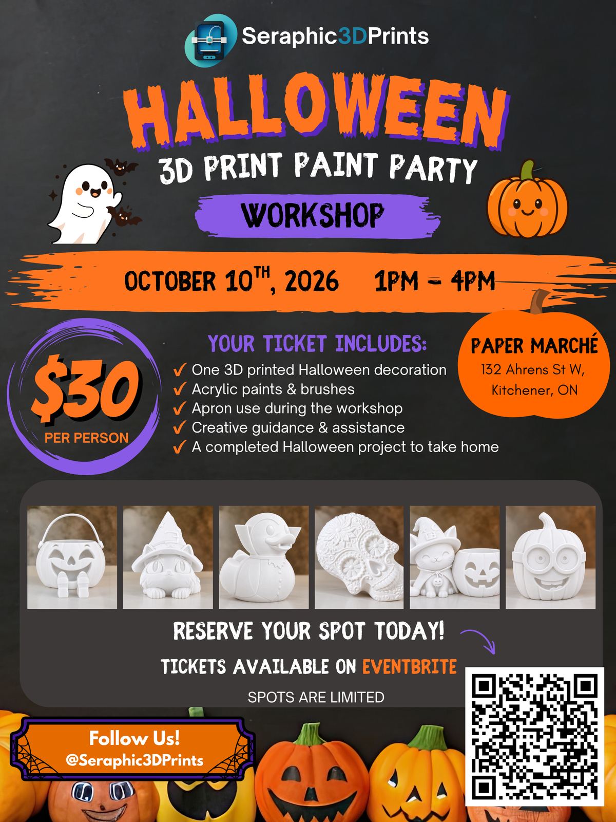 Halloween 3D Print Paint Party