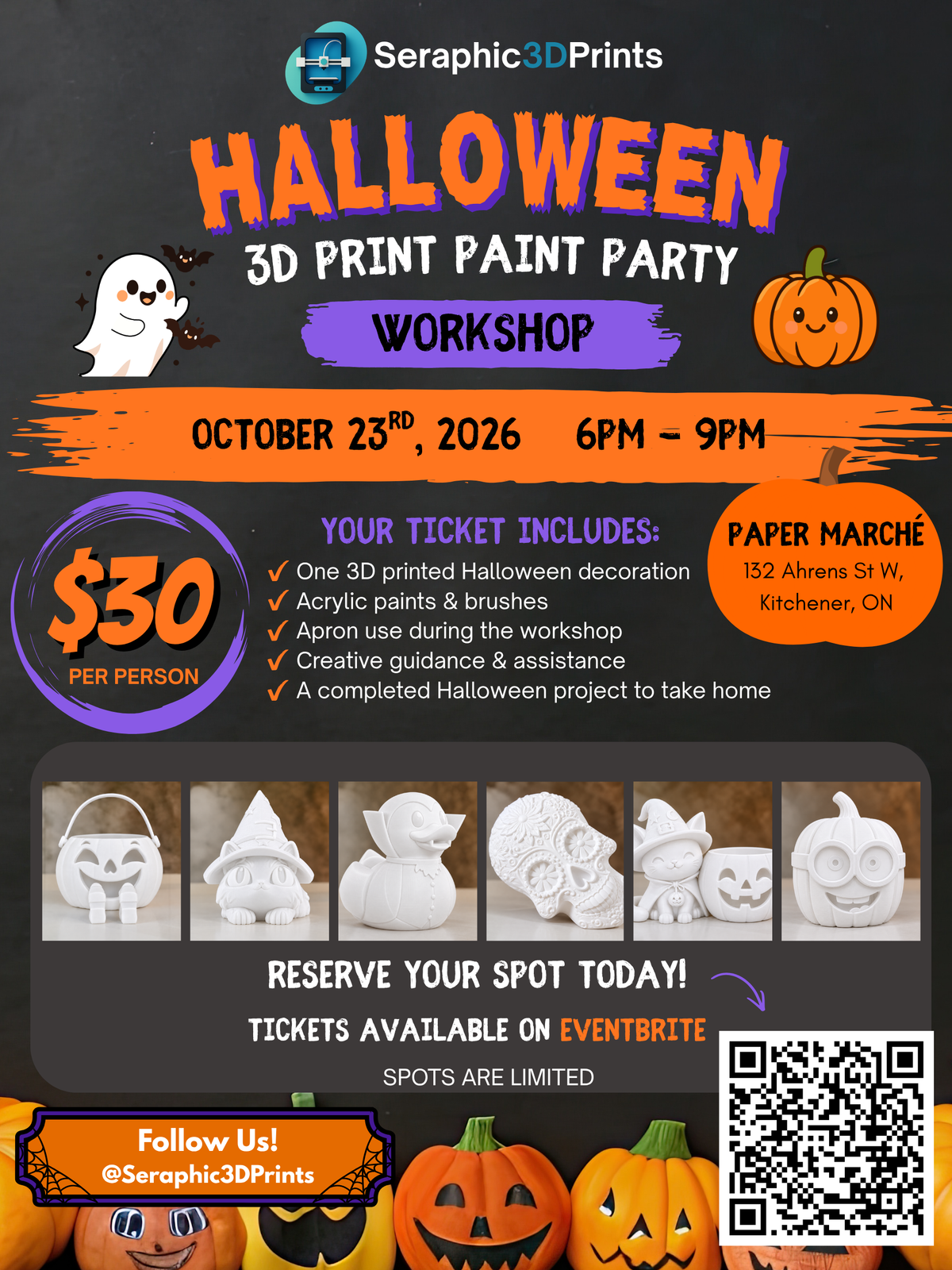 Halloween 3D Print Paint Party