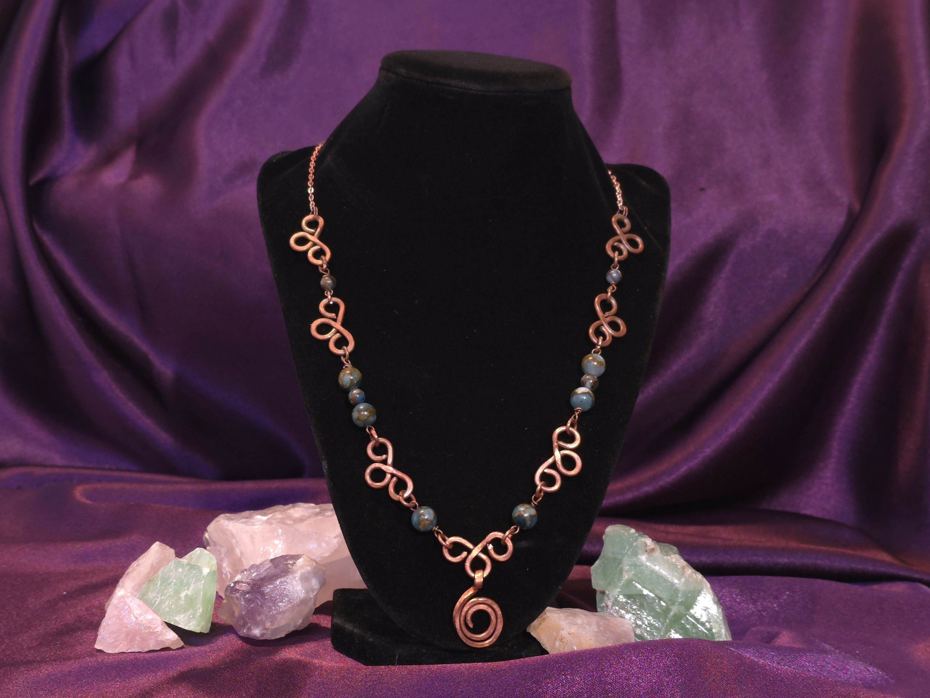 "Ocean Tide" Infinity Loop Necklace