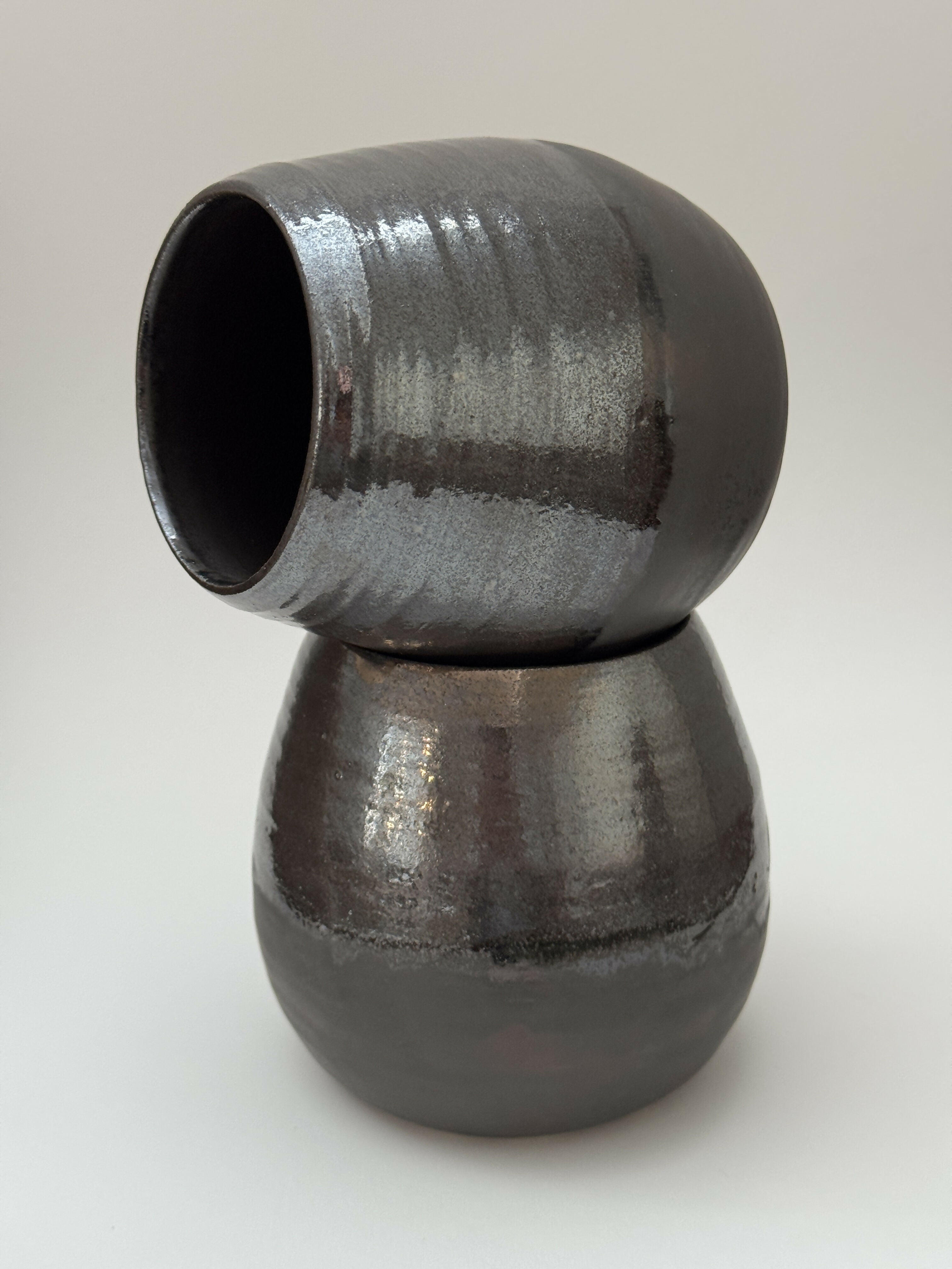 Brown pear vase