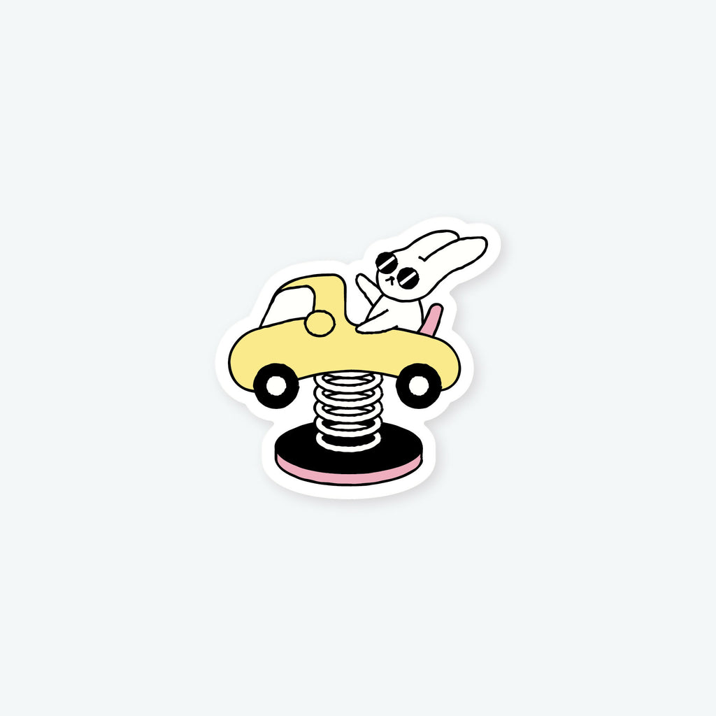 Bunny Drive Vinyl Sticker