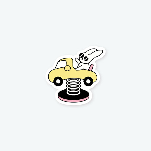 Bunny Drive Vinyl Sticker