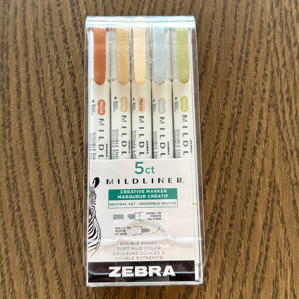 Zebra Mildliner Creative Markers and Highlighters (assorted 5-pack)