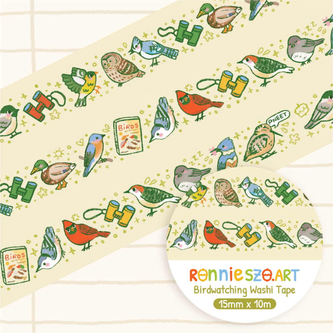Birdwatching Washi Tape