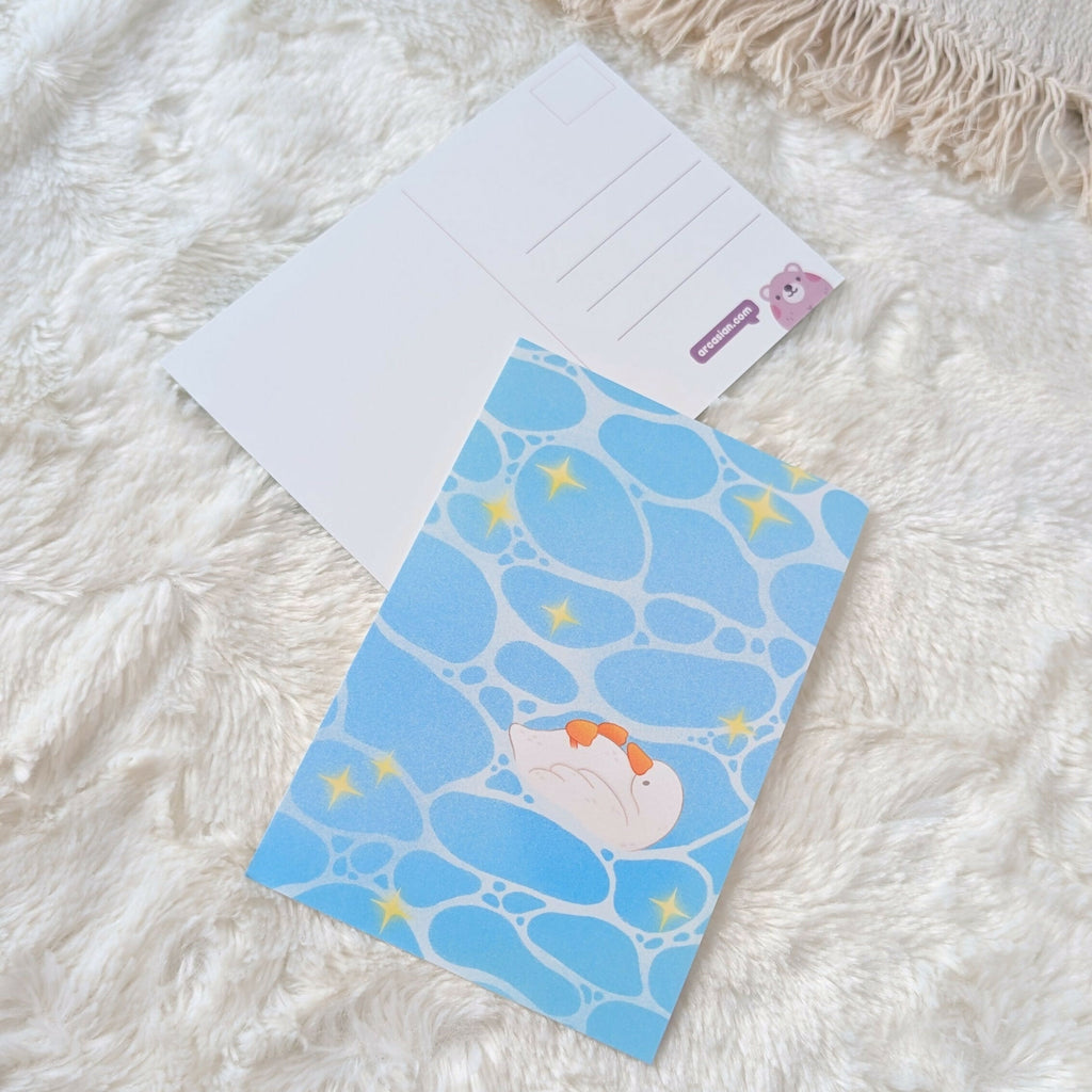 Floating Duck Postcard