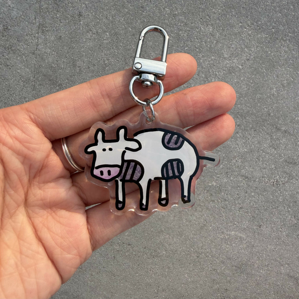 Cow Keychain