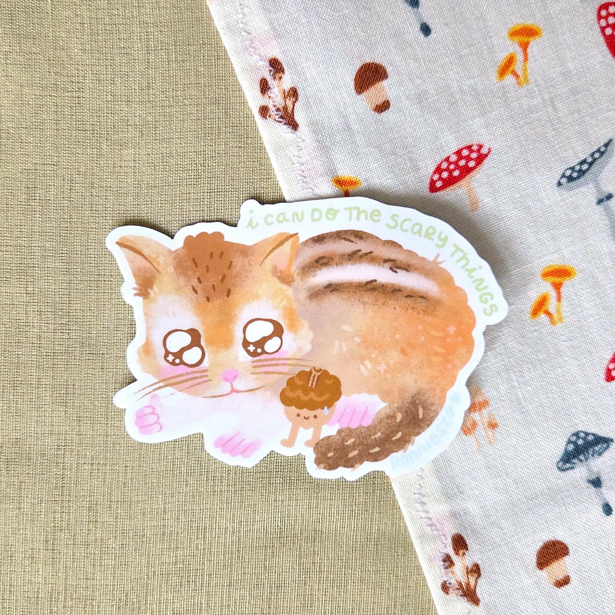 Scary Things Chipmunk Sticker