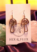 Copper Mushroom Earrings