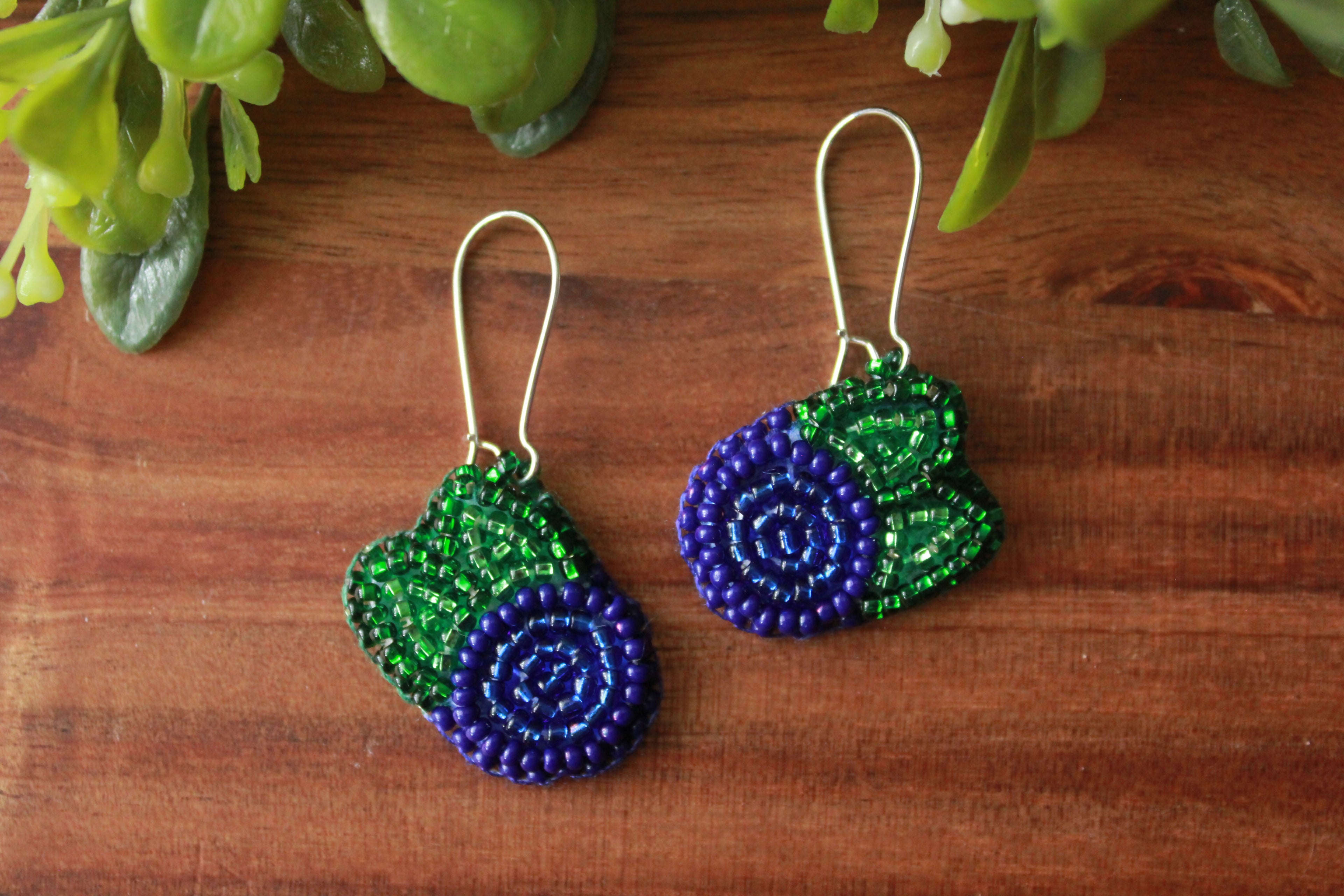 Blue Berry Earrings