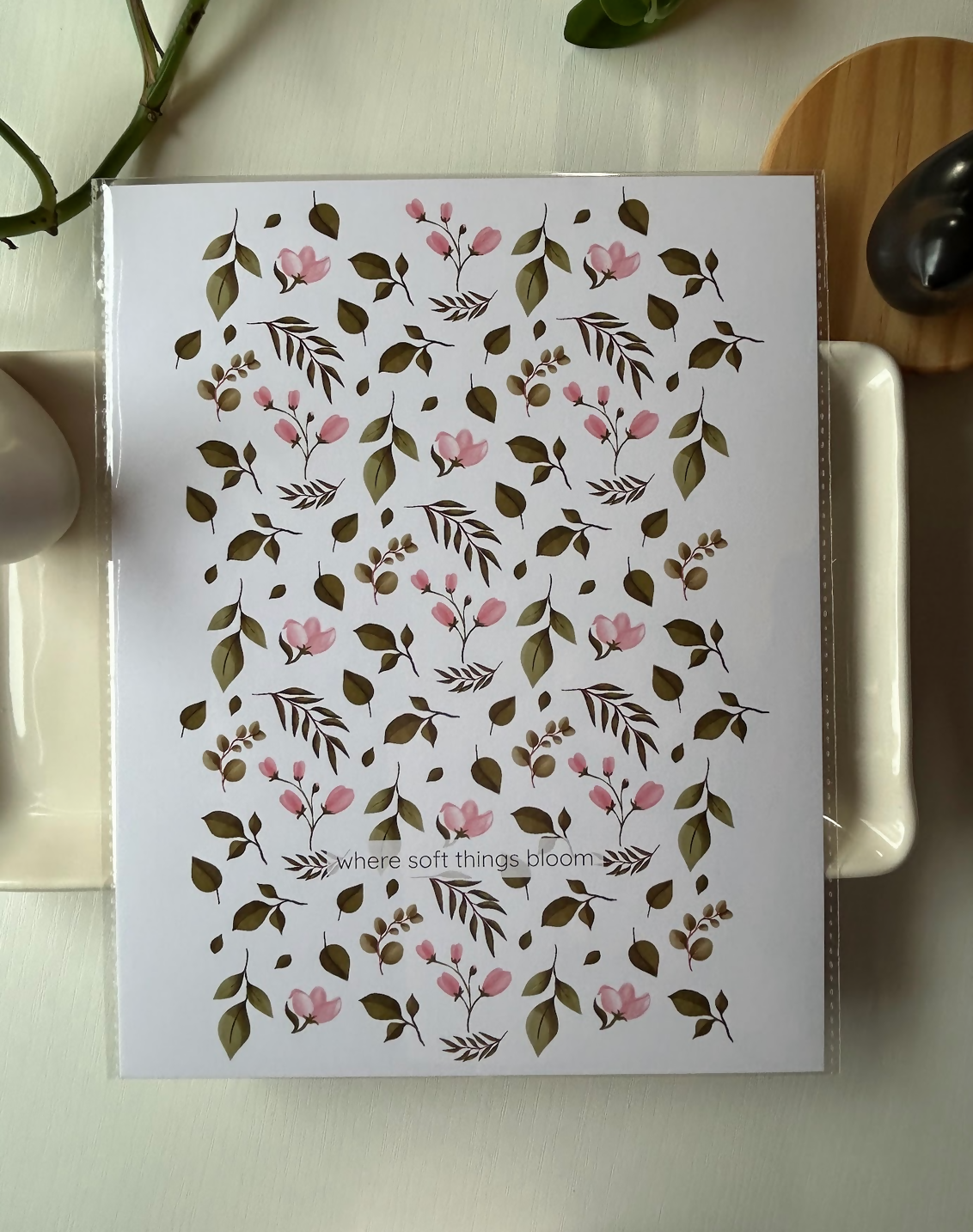 Pink flowers Art Print