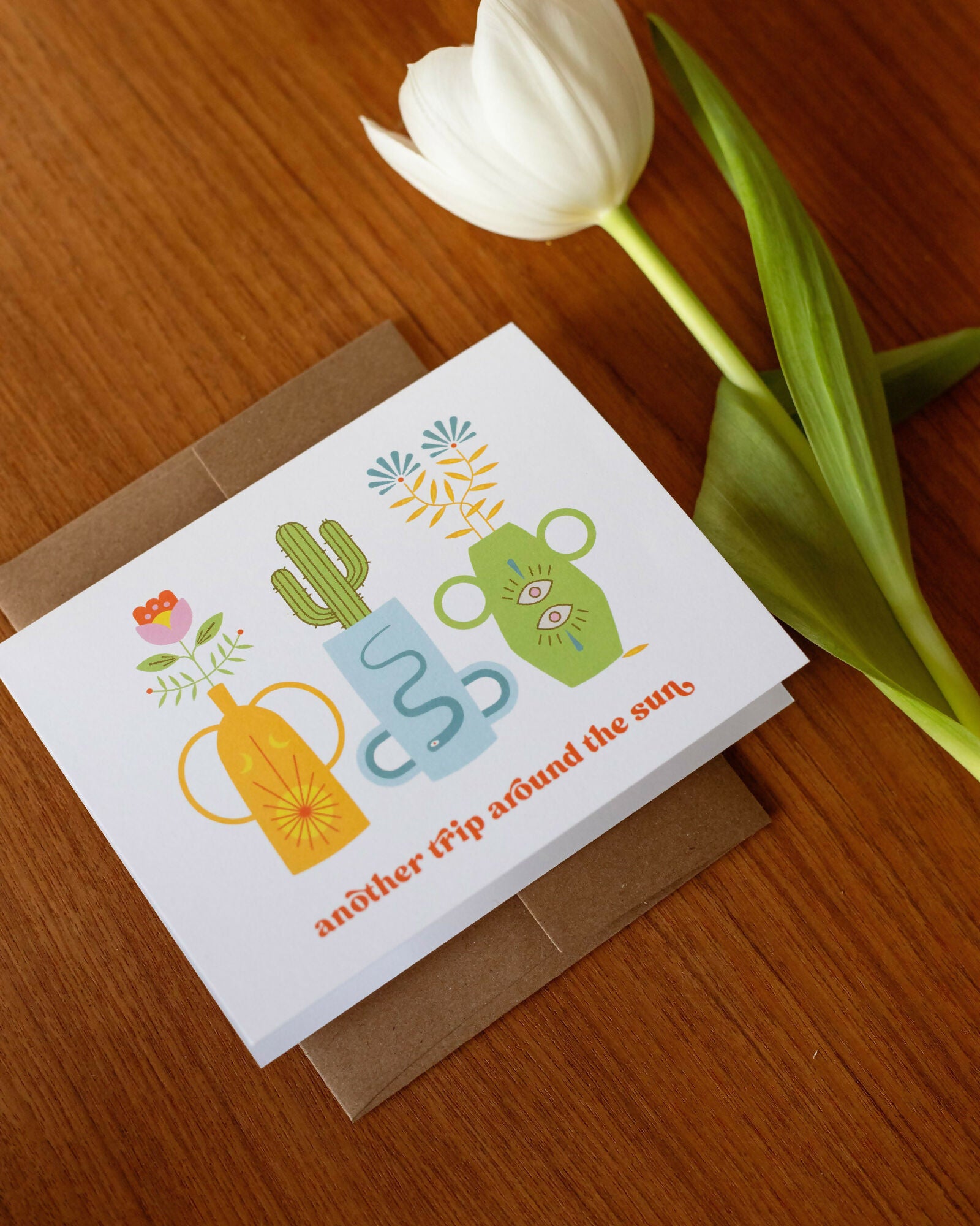 Card - Birthday Vase