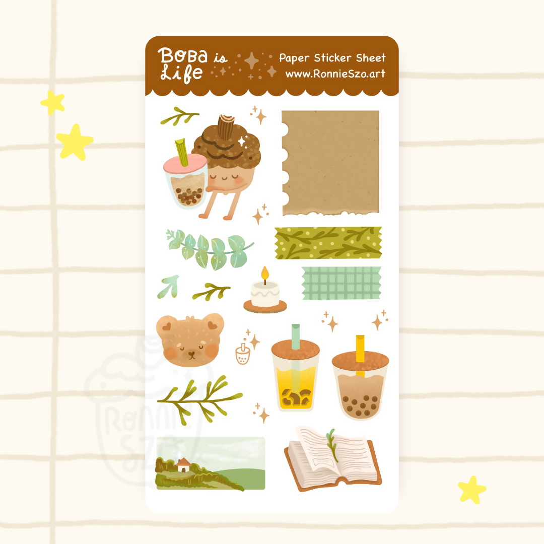 Boba is Life Sticker Sheet
