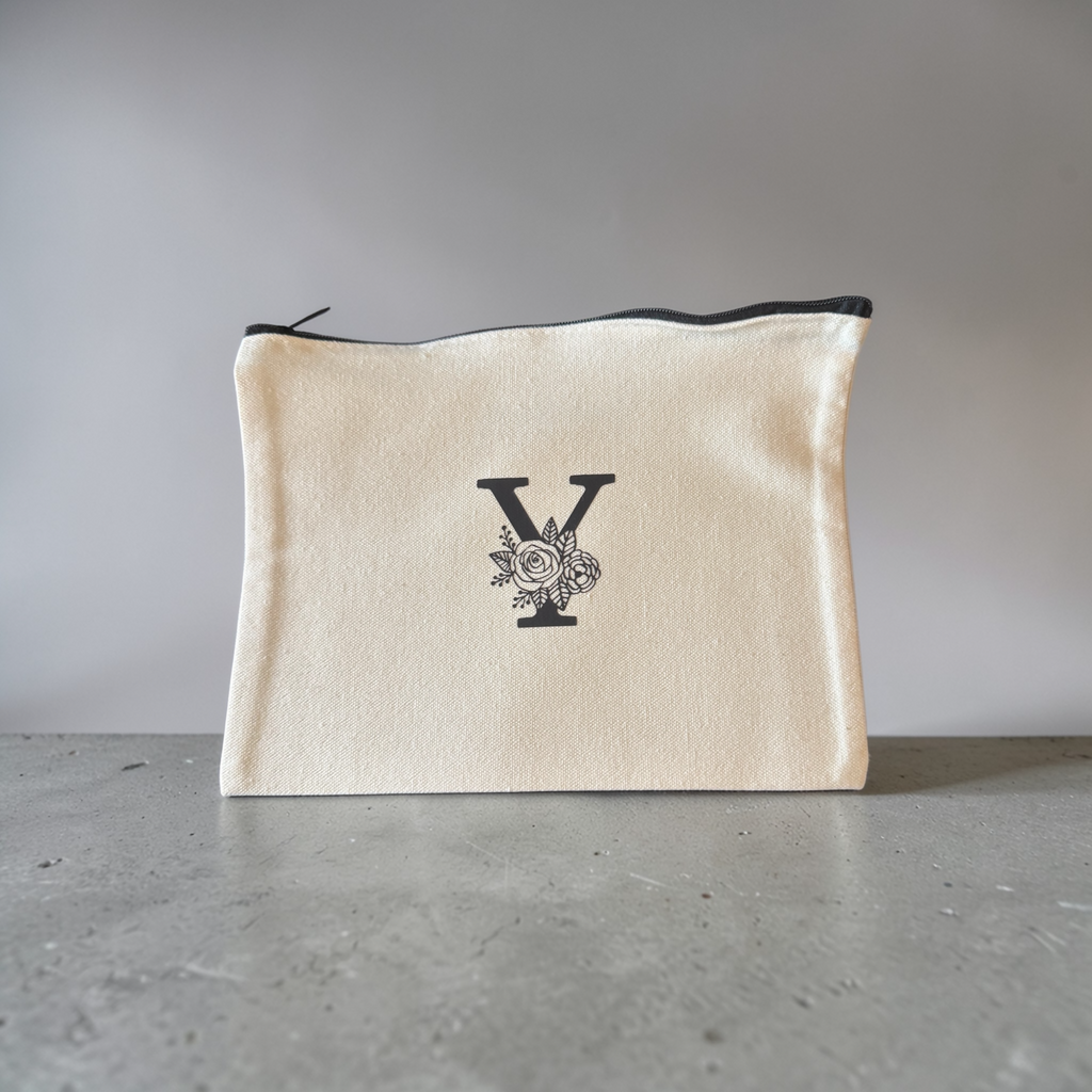 U, V, W, X, Y, Z - Monogram letter pouches