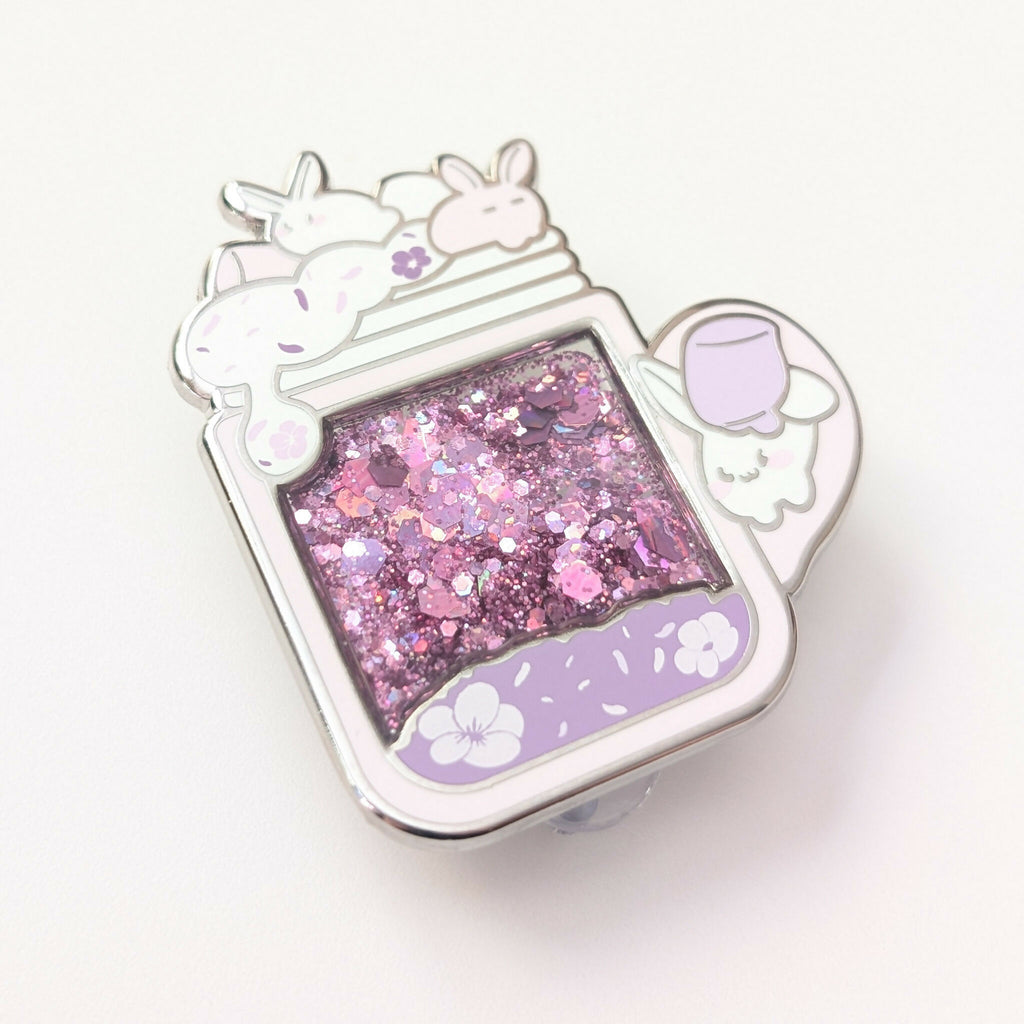 Liquid Glitter Enamel Pin