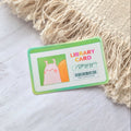 Snail Library Card Vinyl Sticker