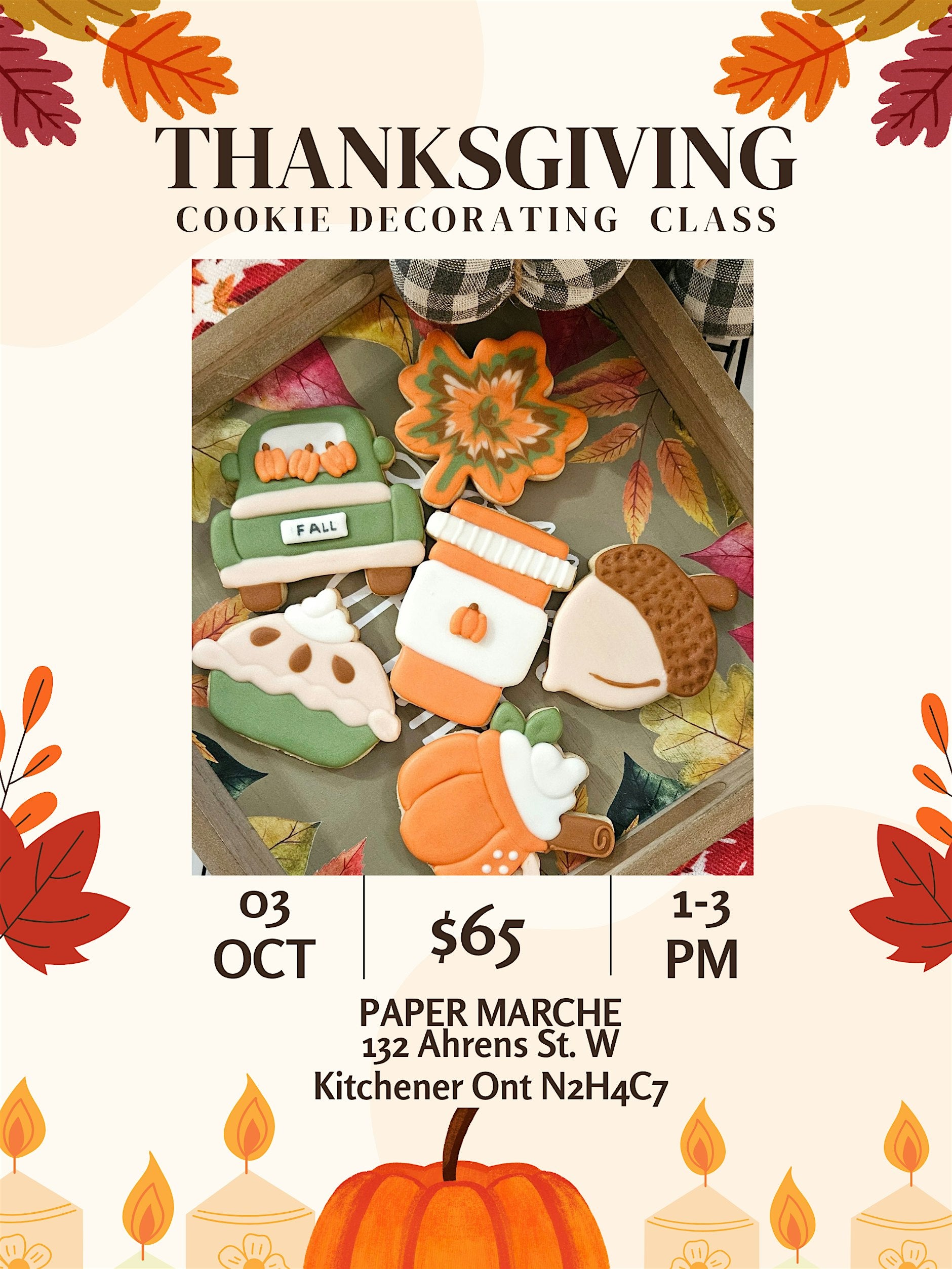 Thanksgiving Cookie Class