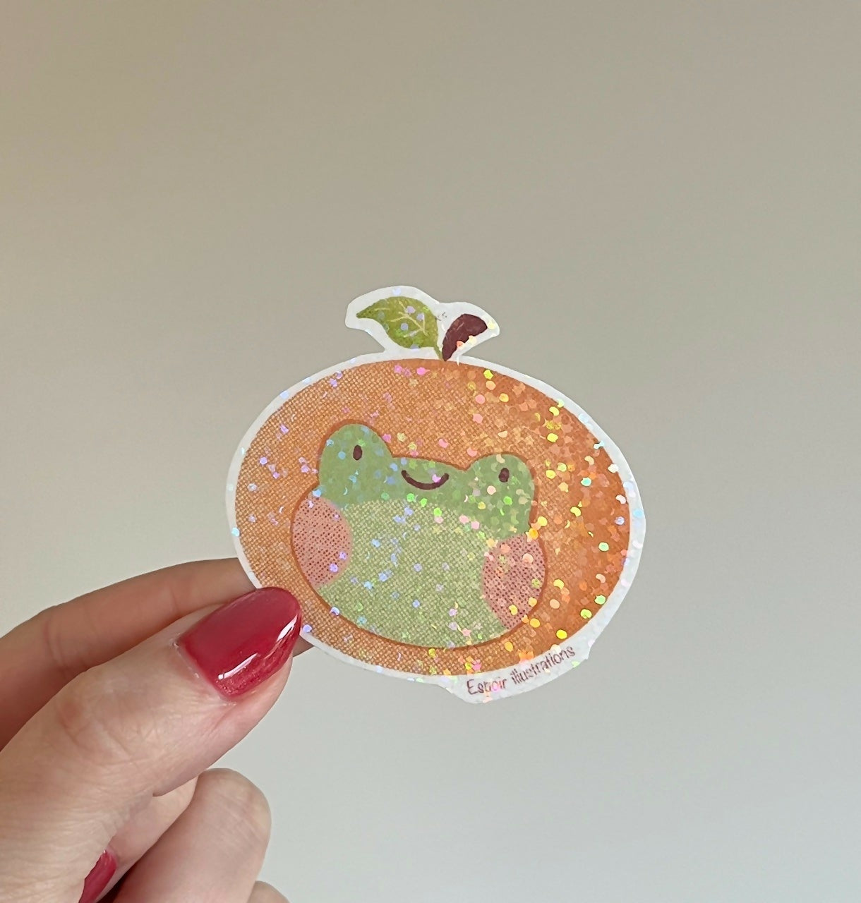 Holo Frog Sticker