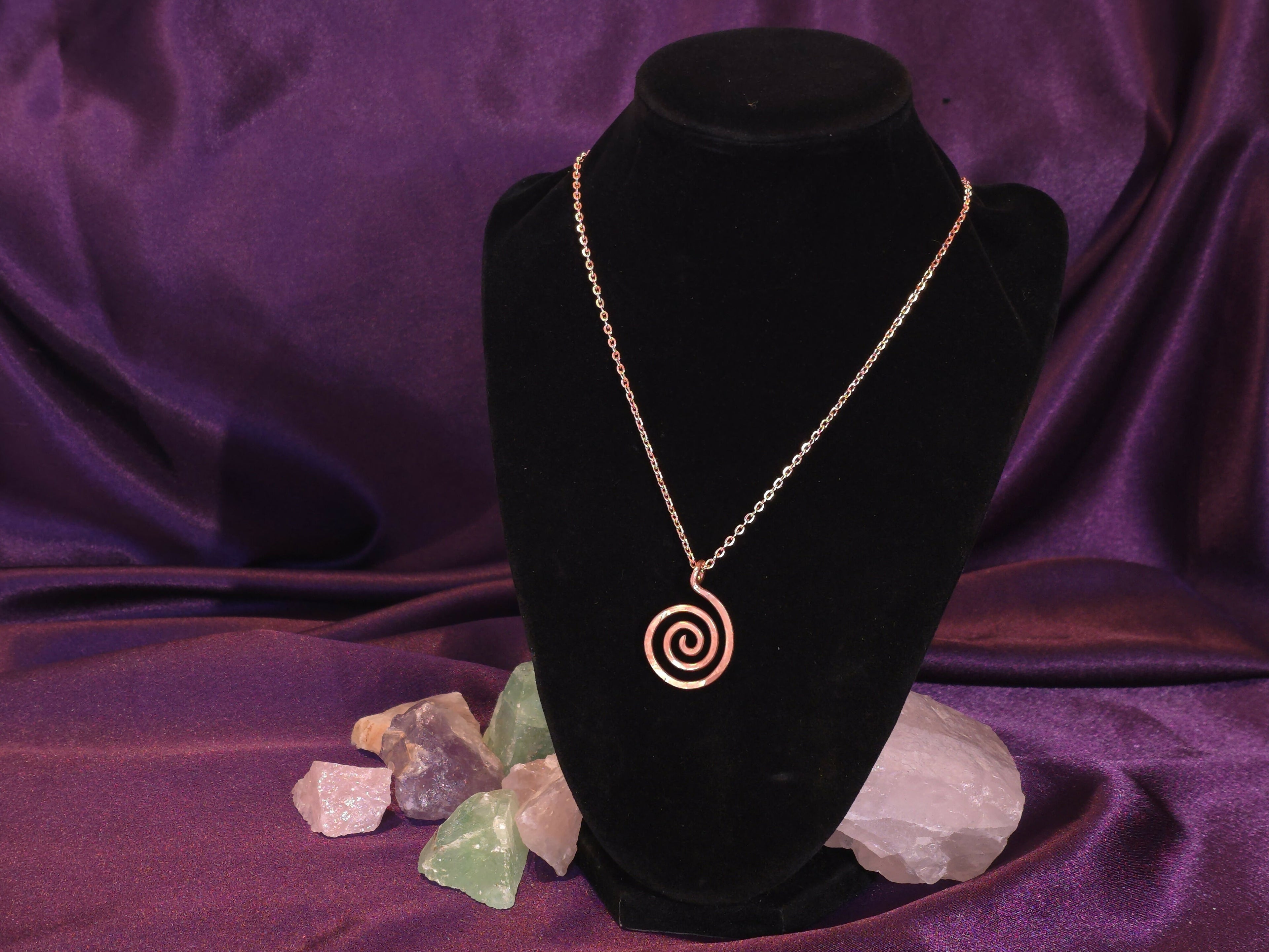 Copper Spiral Pendant