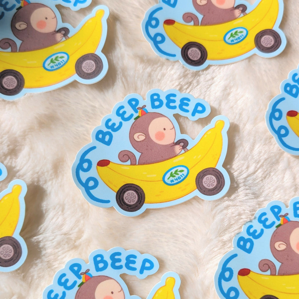 Beep Beep Vinyl Sticker