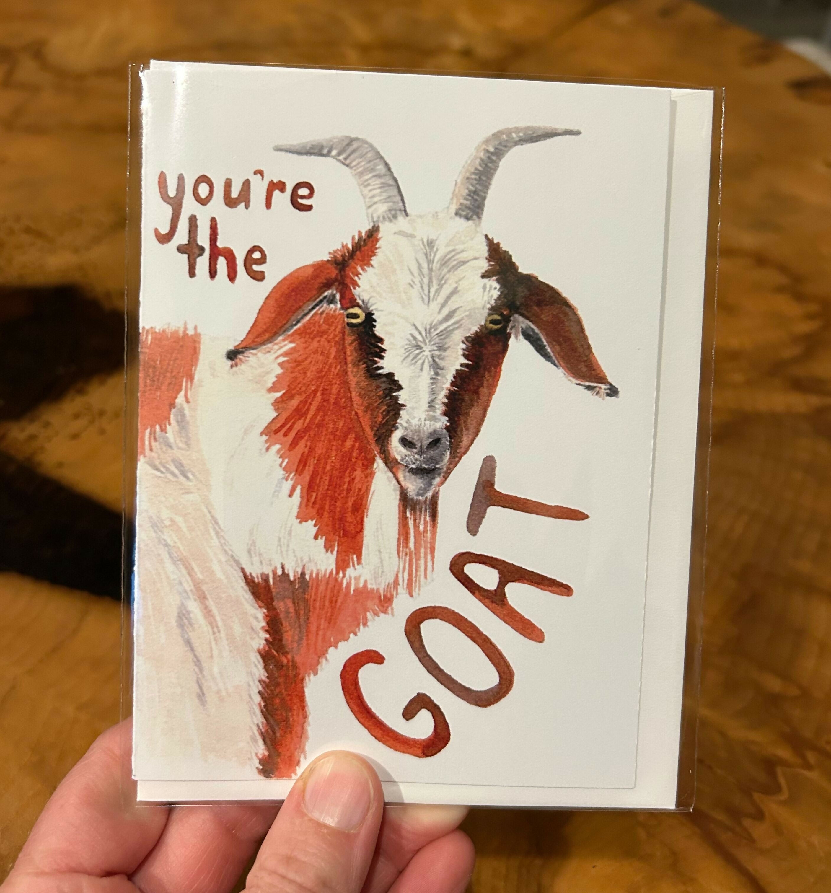 Greeting Card: You're the GOAT