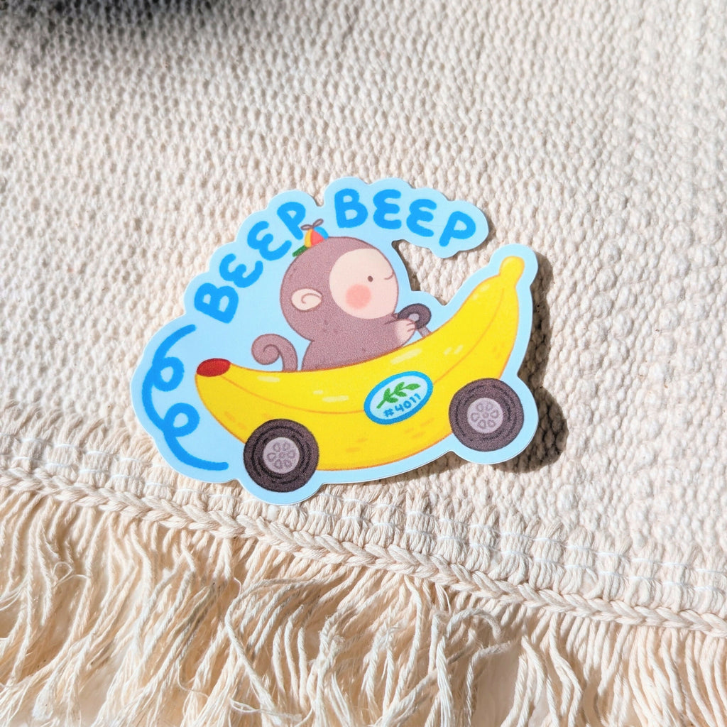 Beep Beep Vinyl Sticker