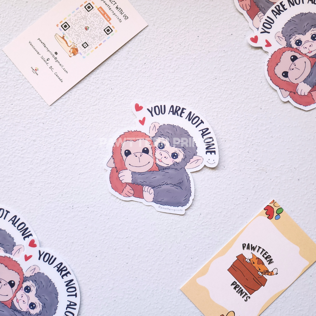 Punch the Monkey Matte Vinyl Die-cut Sticker