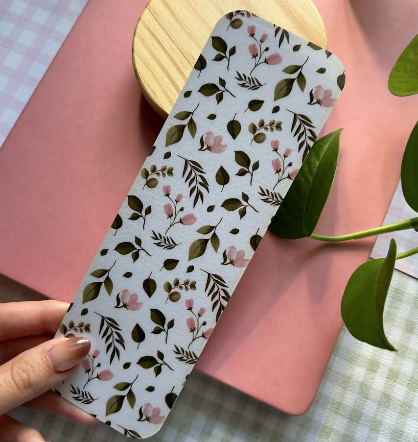 Pink Flowers Bookmarks