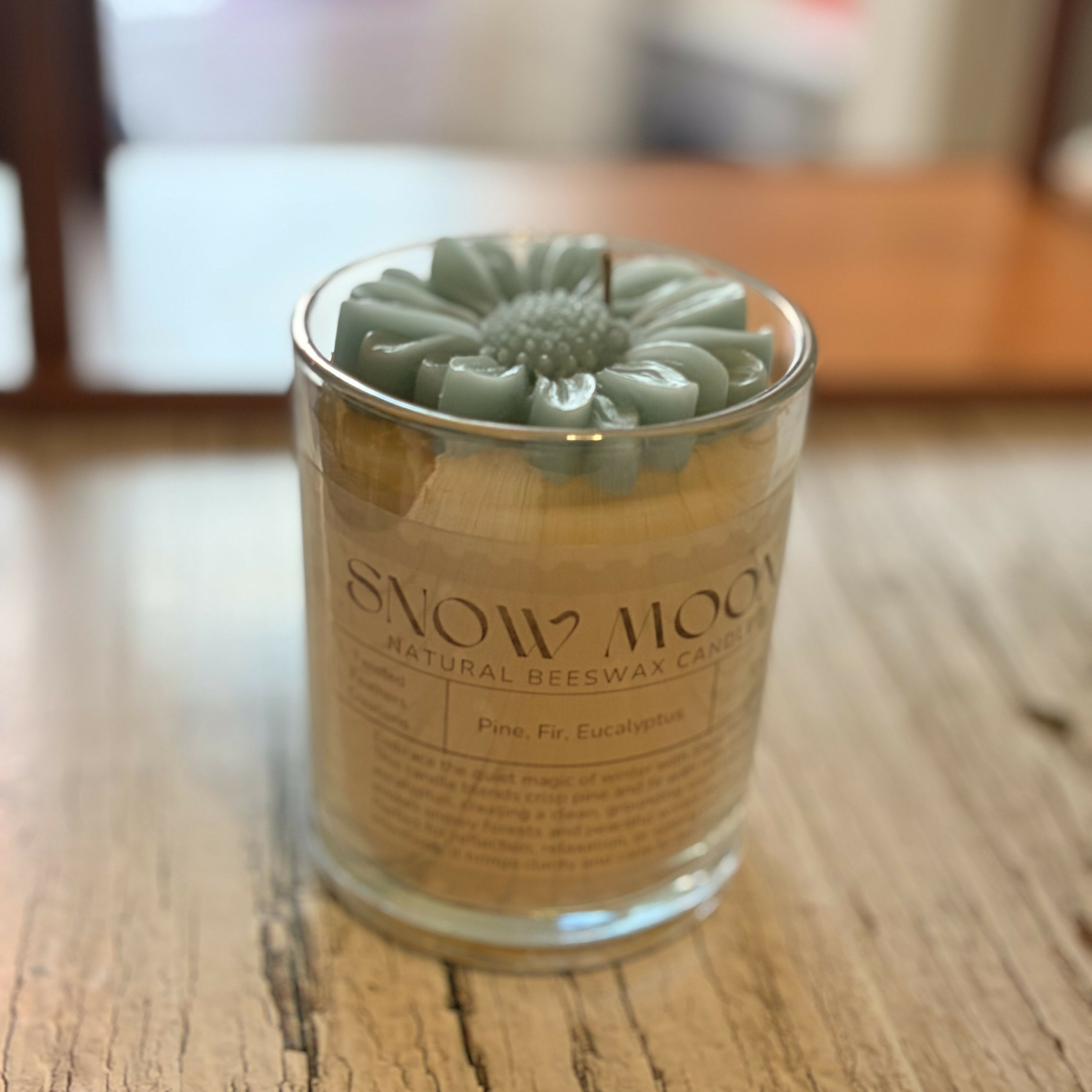 6oz Candle Glass Jar - Snow Moon