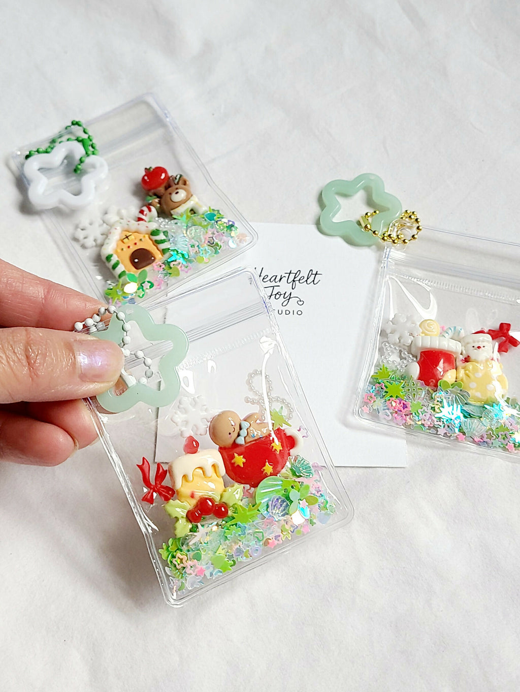 Shaker Pouch Bag Accessory - Christmas