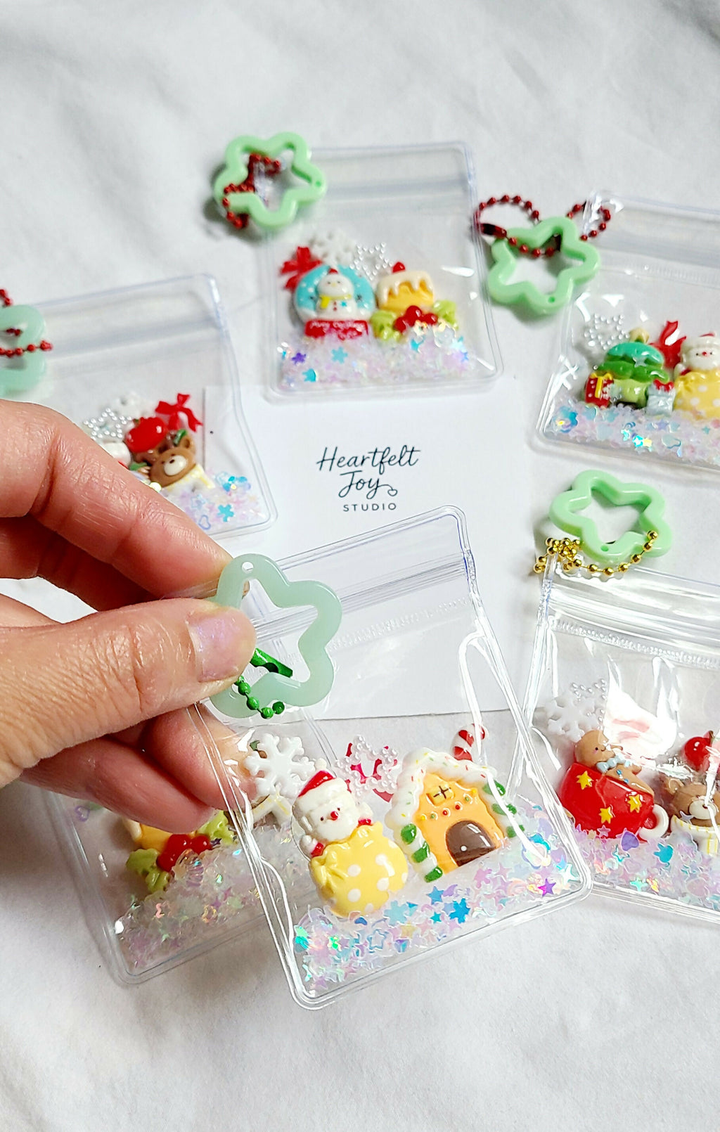 Shaker Pouch Bag Accessory - Christmas