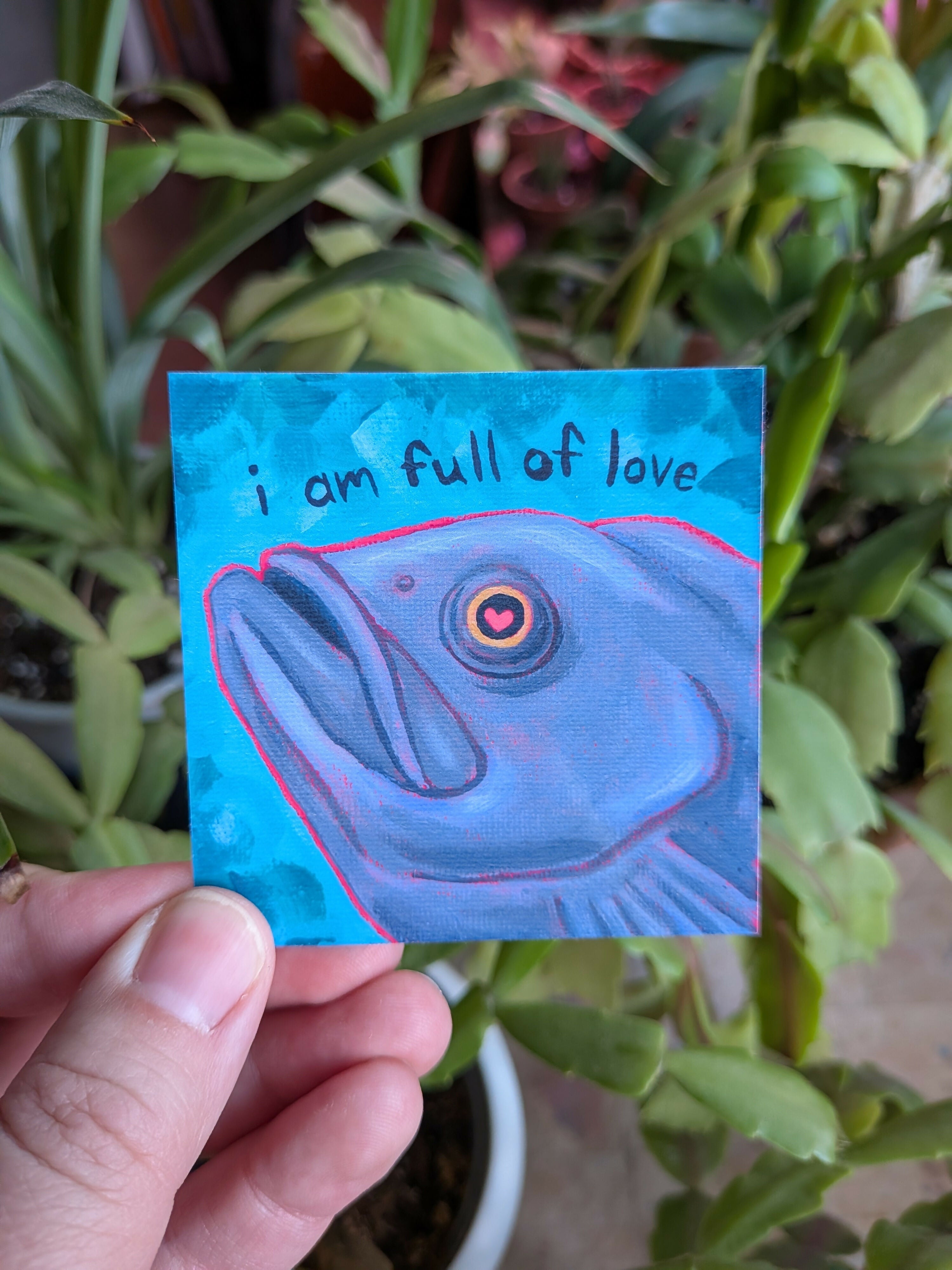 Fish Full of Love Vinyl Sticker